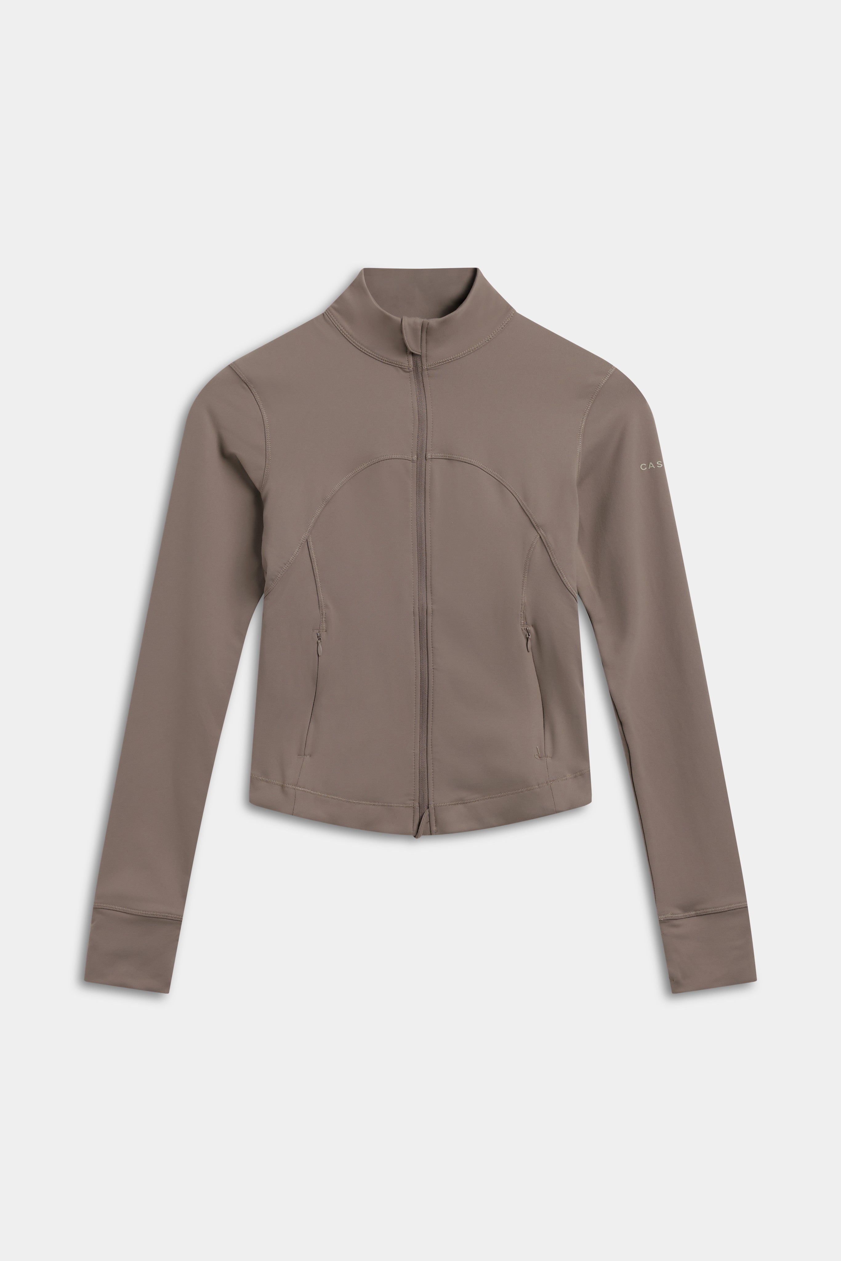 Sculptluxe® Zip Jacket - Truffle